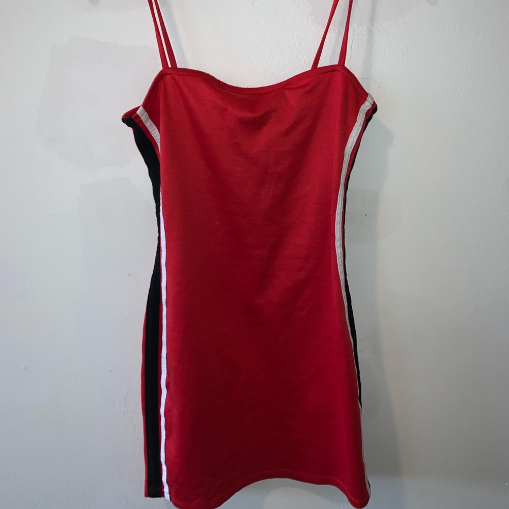 Women’s Red Spaghetti Strap Dress